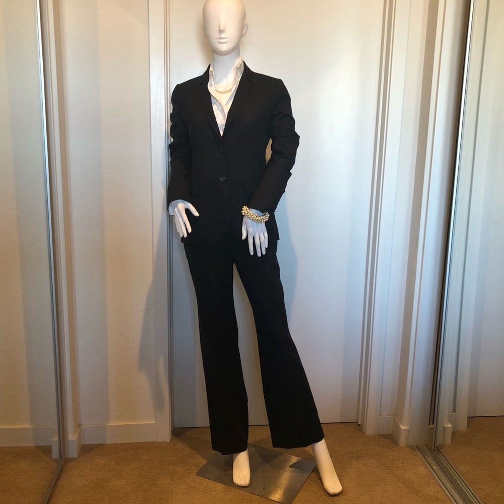 J. Crew pinstripe trousers